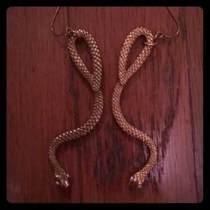 Bebe Gold Snake Earrings